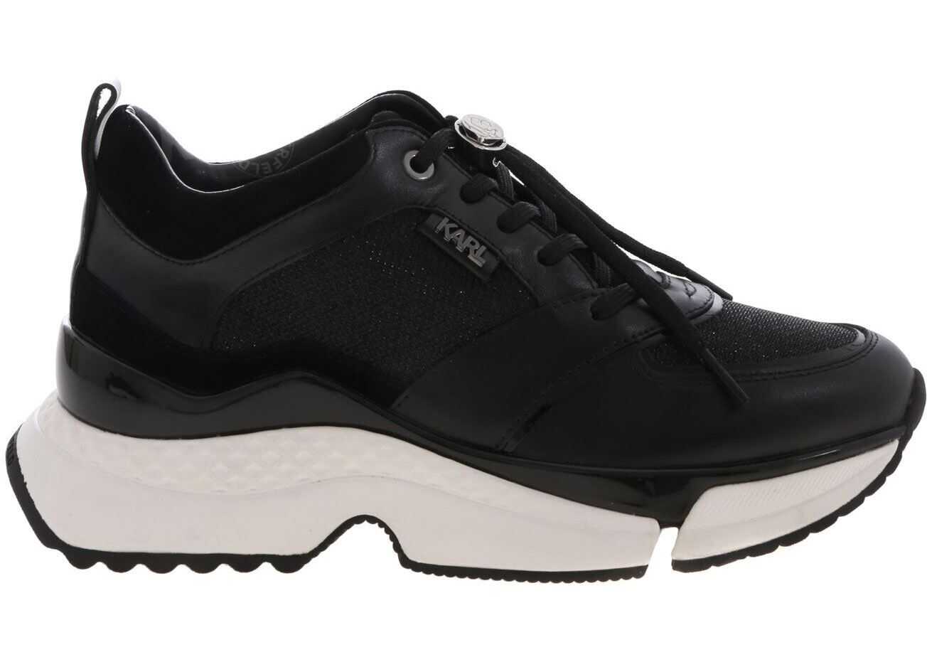 Karl Lagerfeld Aventur Sneakers In Black Black