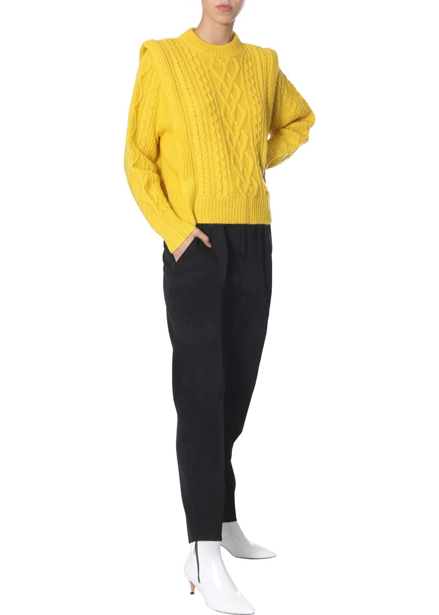 Isabel Marant Crew Neck Sweater YELLOW