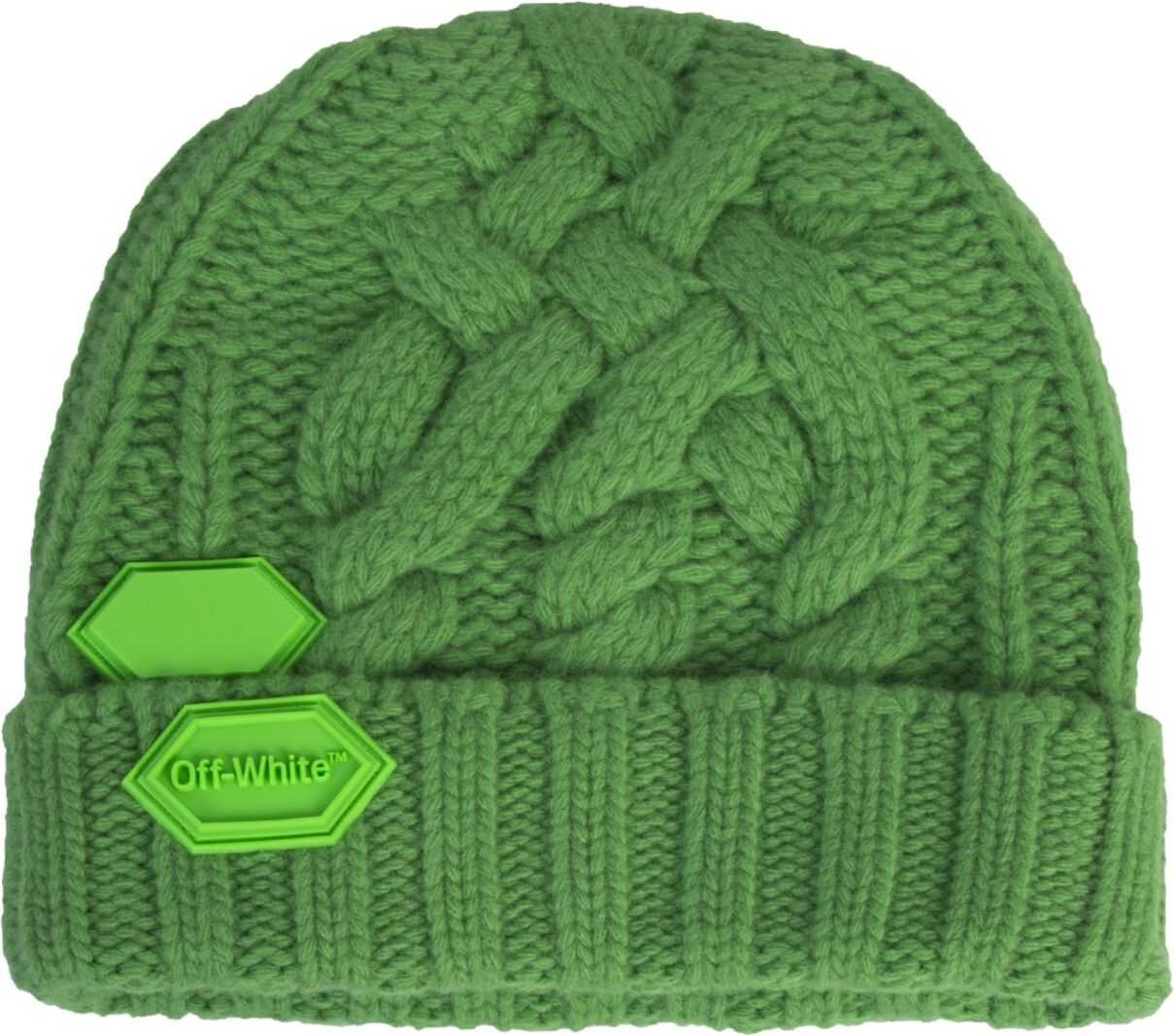 Off-White Knitted Hat GREEN