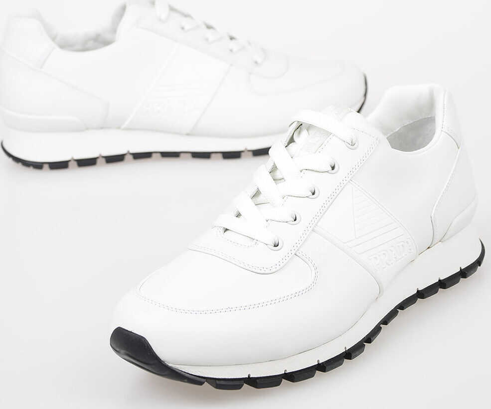 Prada Leather Sneakers WHITE