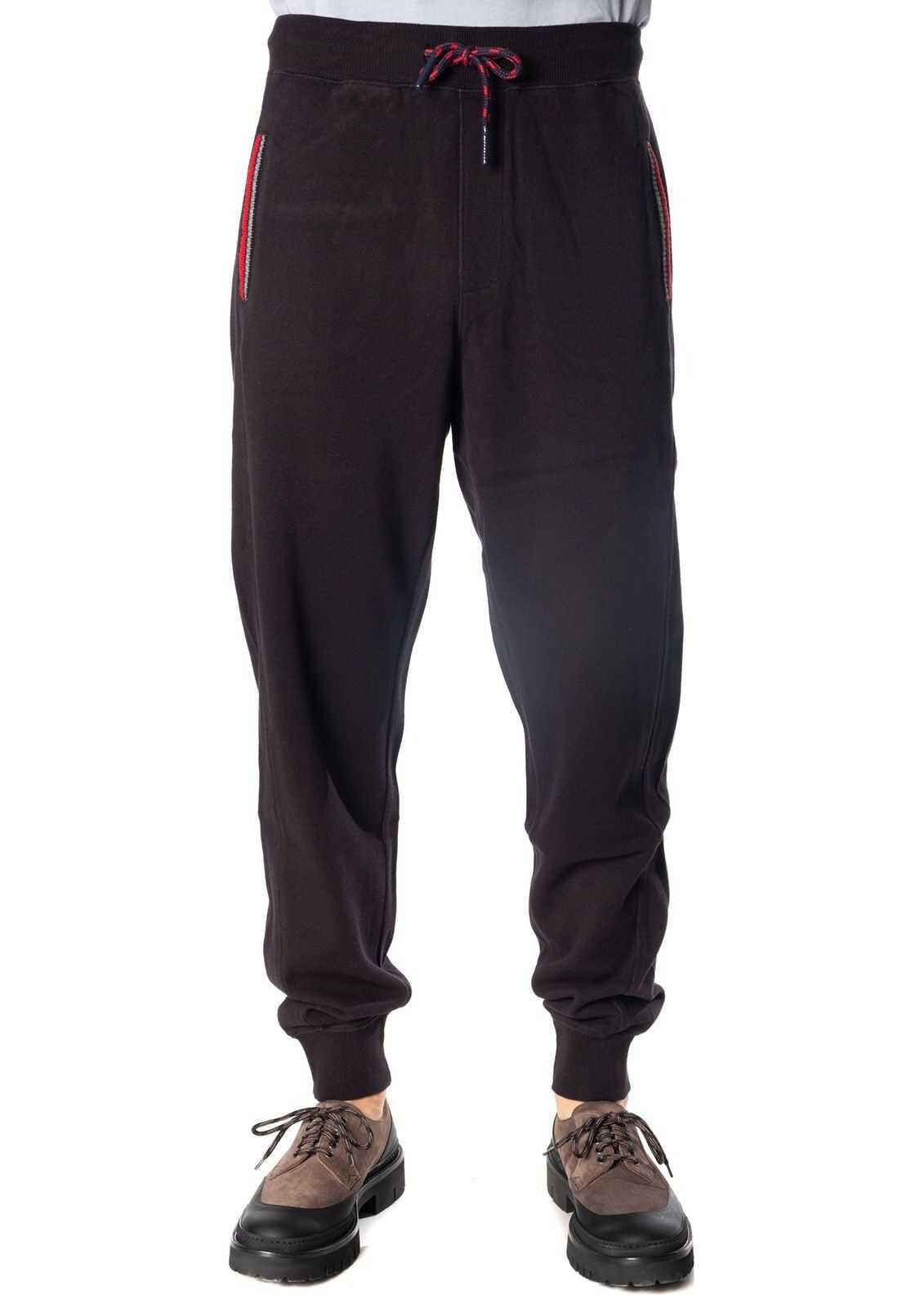 SUN 68 Cotton Joggers BLACK