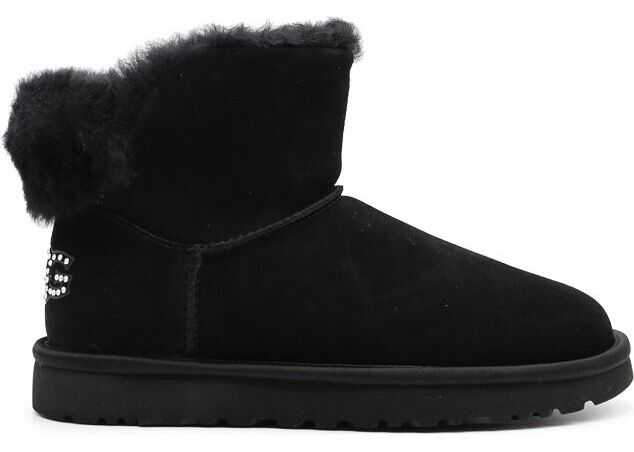 UGG Leather Ankle Boots BLACK