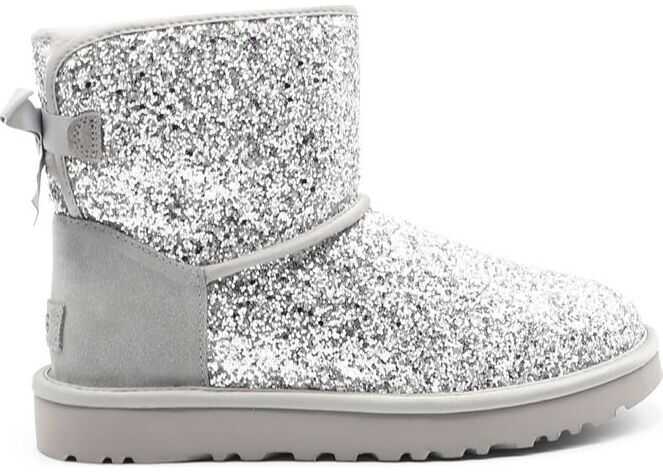 UGG Leather Ankle Boots SILVER