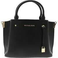 Genti de mana Arielle Small Handbag In Black Leather Femei