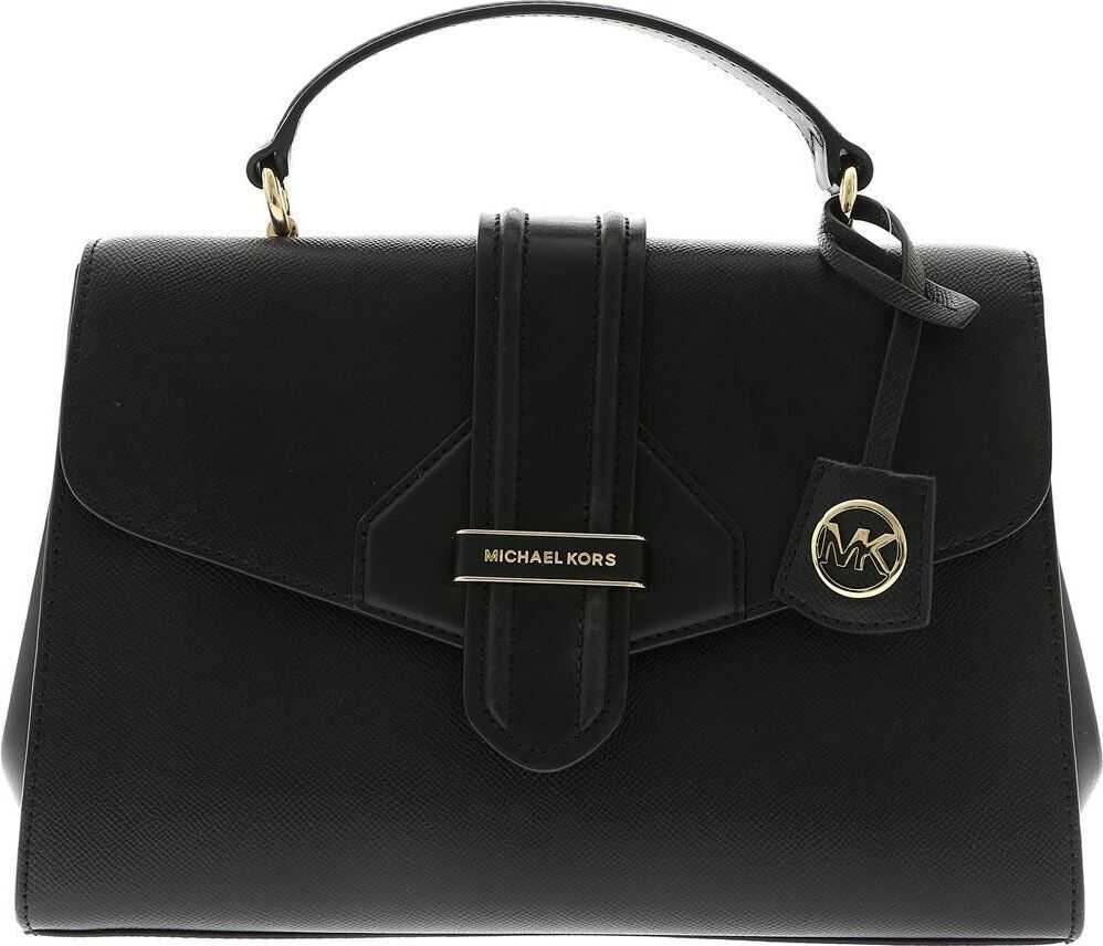 Michael Kors Bleecker Handbag In Black Black