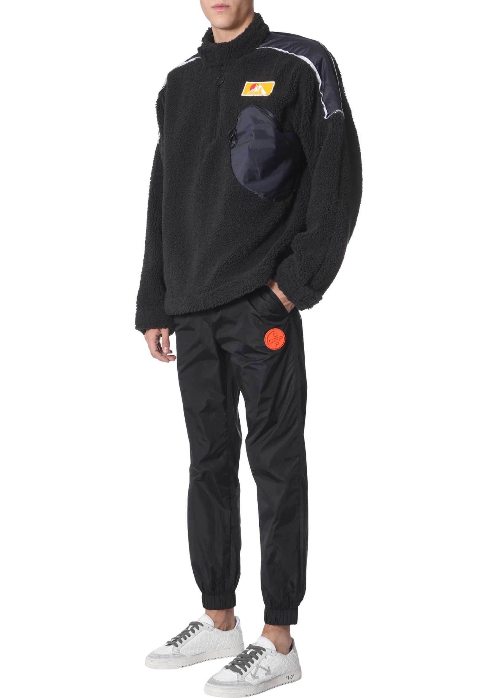 Bluza Off-White Moto Eco Fur Sweatshirt BLACK