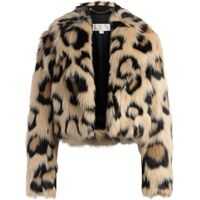 Jachete Ecological Fur In Leopard Print Femei