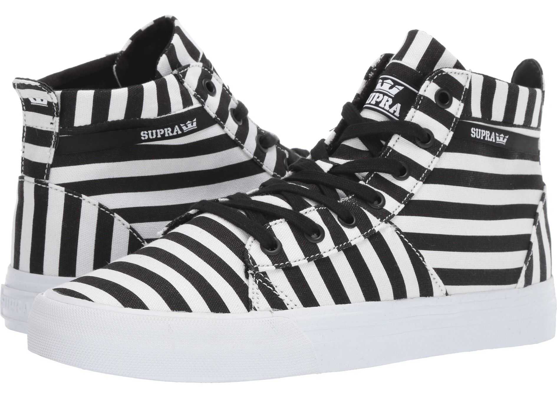 Supra Stacks Mid Black/White Stripe