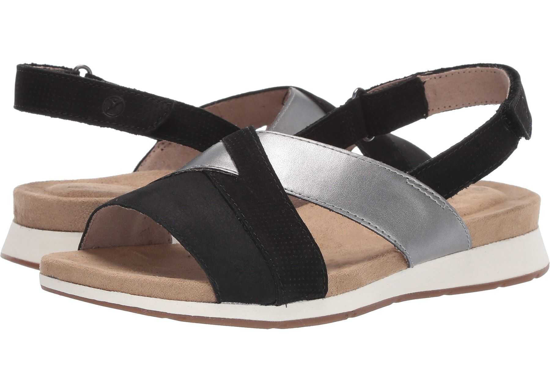 Hush Puppies Pepper Slingback Black Nubuck