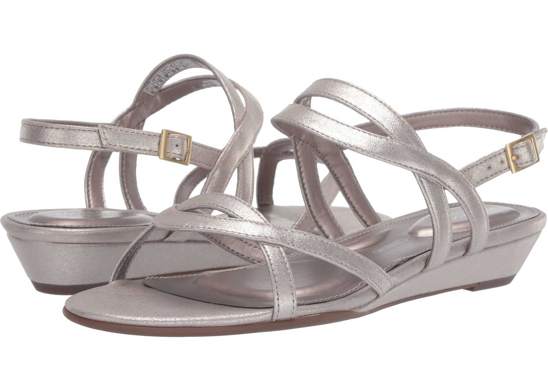 Rockport Total Motion Zandra Ankle Strap Pewter