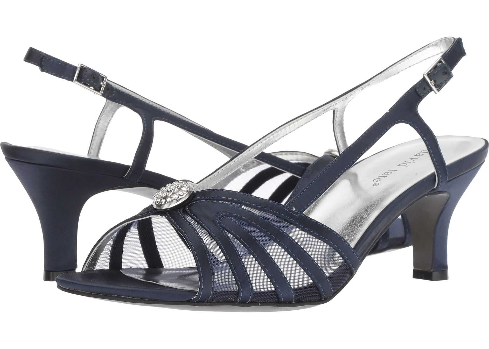 David Tate Cheer Navy Satin