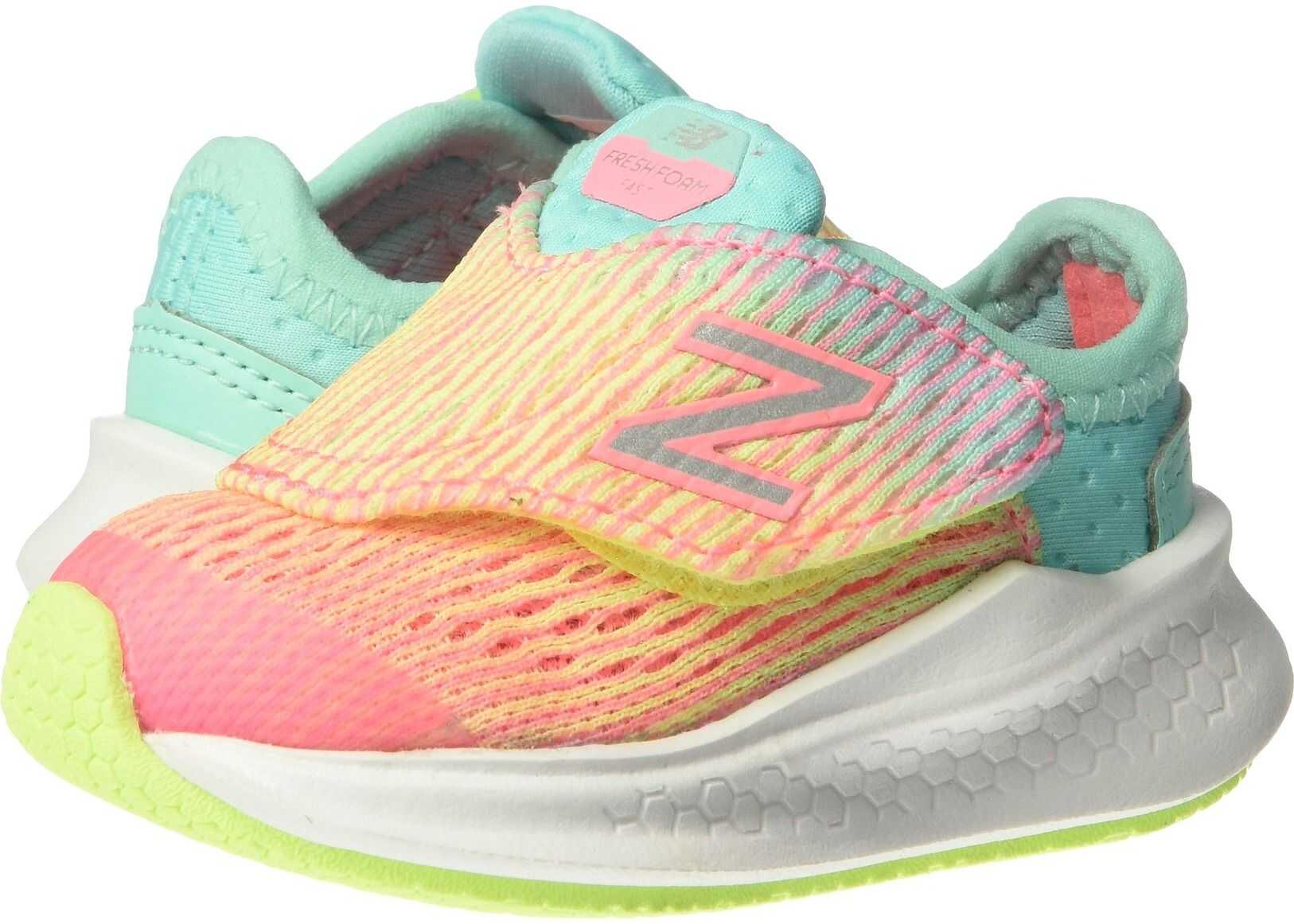 New Balance Kids Fresh Foam Fast (Infant/Toddler) Bleached Guava/Bleached Lime Glo