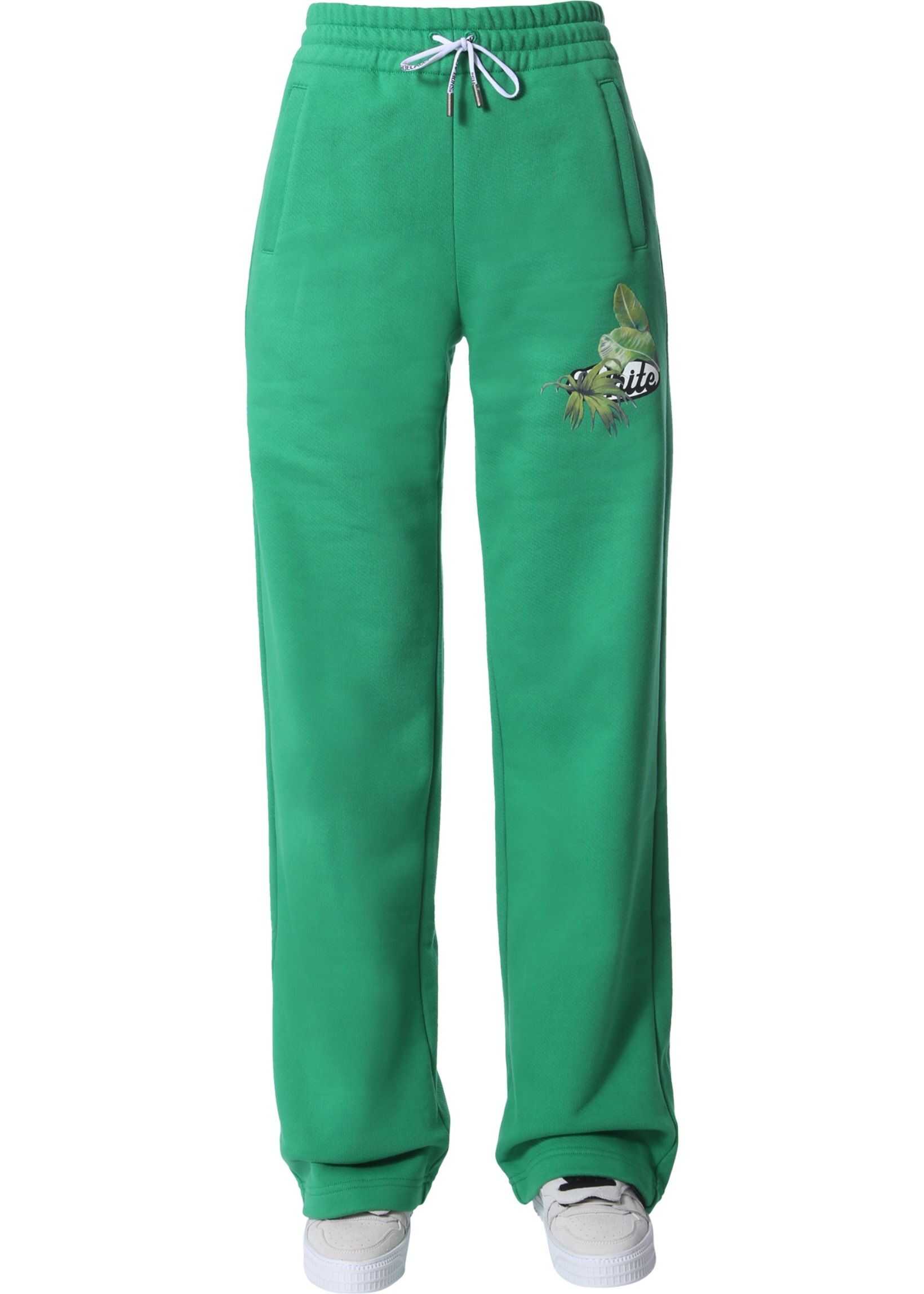 Off-White Relaxed Fit Trousers GREEN