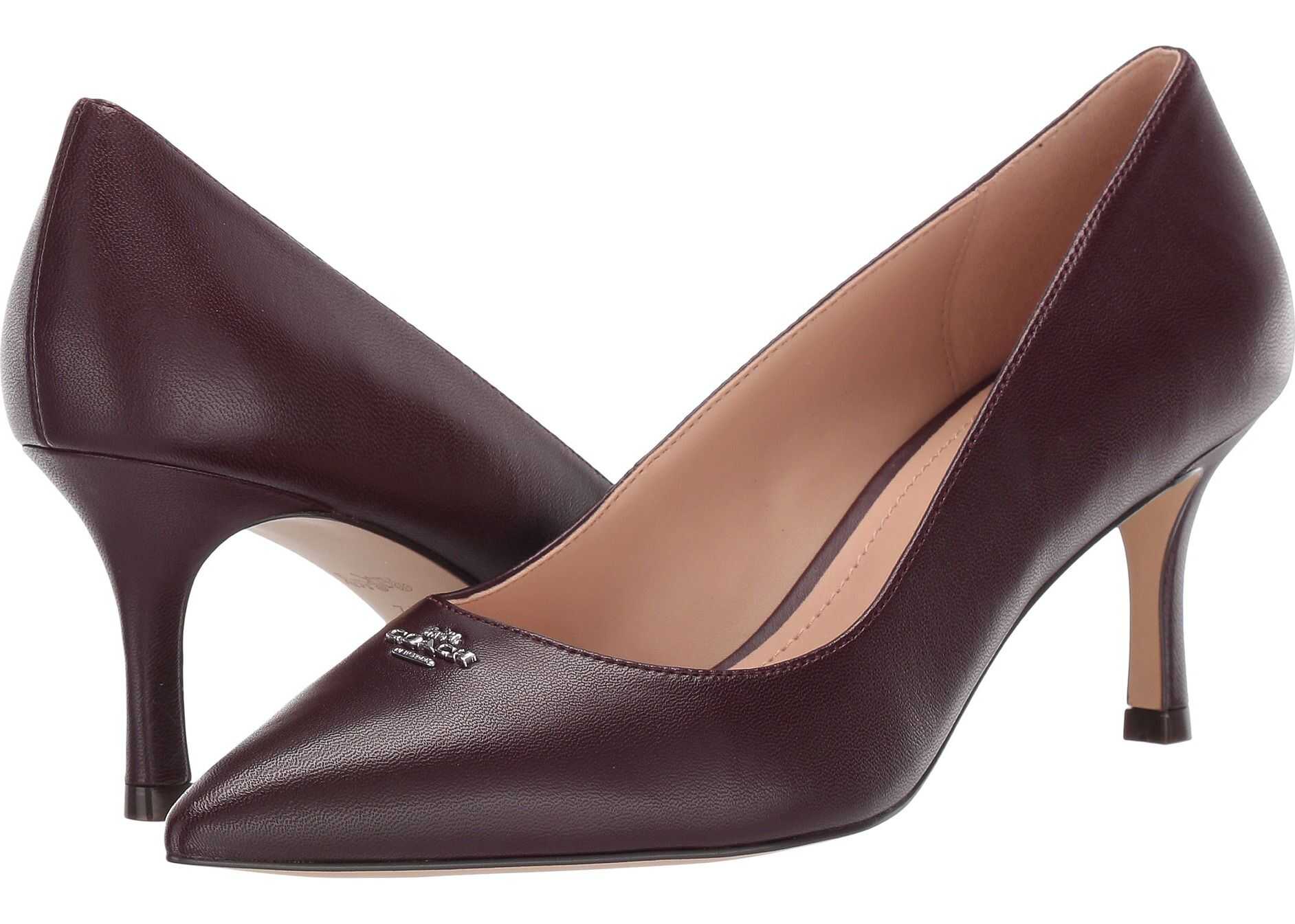 COACH Orla COH Leather Pump Wine