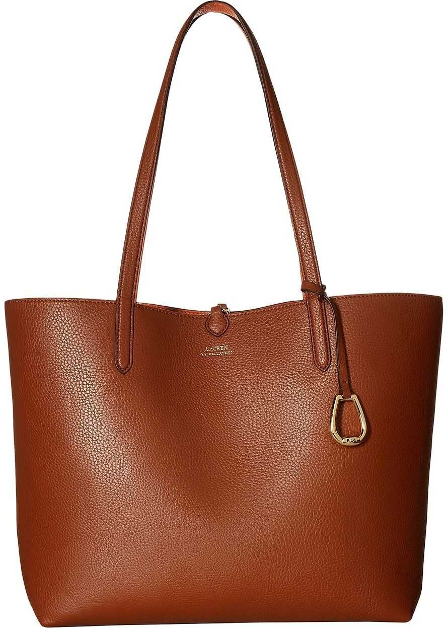 Ralph Lauren Merrimack Reversible Tote Medium Lauren Tan/Orange