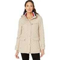 Geci de iarna 29" Diamond Quilt Double Collar Americana Detail Femei