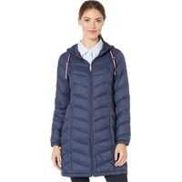 Geci de iarna 35" Chevron Hooded Packable Femei