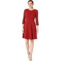 Rochii elegante Snap Sleeve Fit-and-Flare Dress Femei