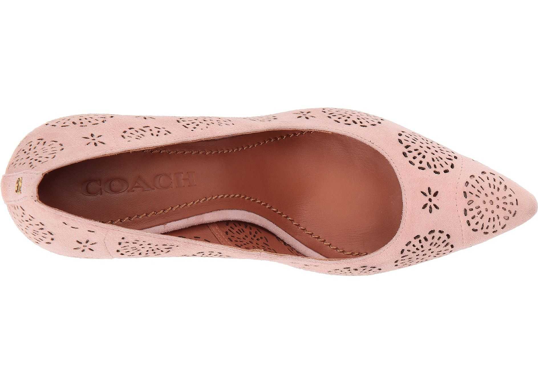 COACH Waverly Tea Rose Cut Out Pump Peony