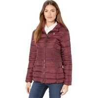Geci de iarna Long Basic Smocked Waist Puffer with Hood Femei