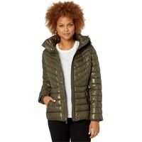 Geci de iarna Faux Fur Trimmed Short Puffer Femei