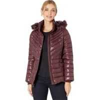 Geci de iarna Faux Fur Trimmed Short Puffer Femei