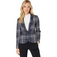 Sacouri office Plaid One-Button Sweatshirt Jacket Femei