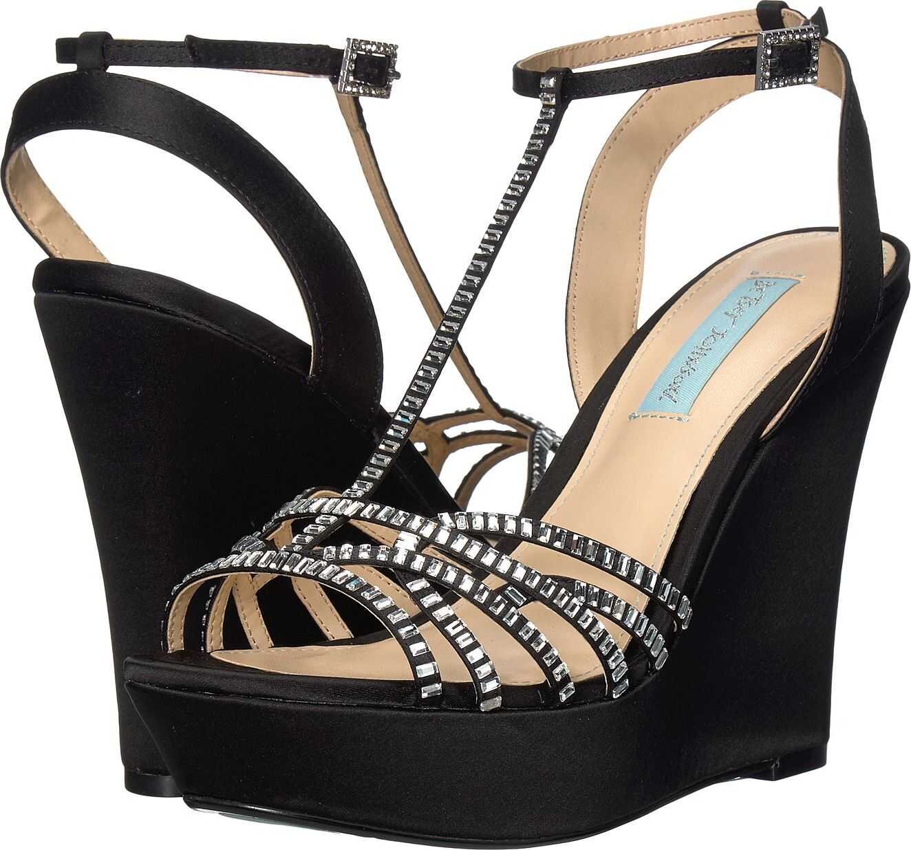 Blue by Betsey Johnson Ember Wedge Black