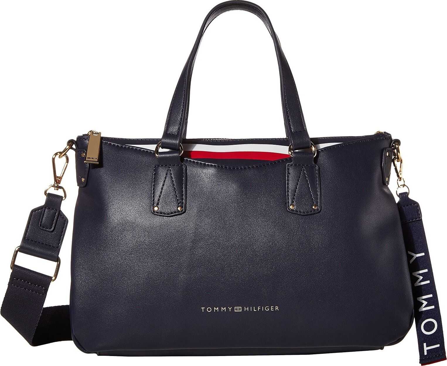 Tommy Hilfiger Walker Smooth PVC Satchel Tommy Navy