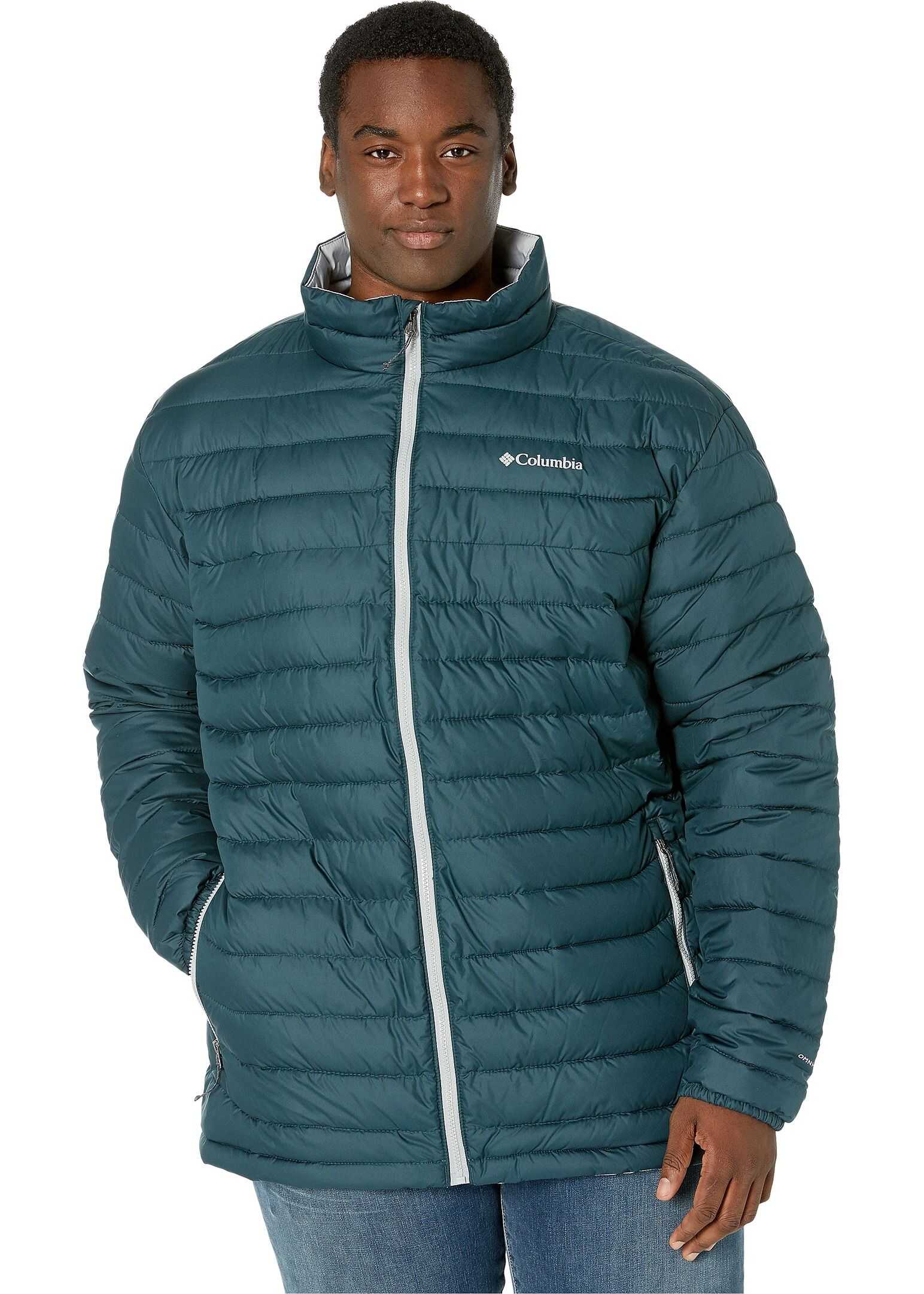 Columbia Big & Tall Powder Lite™ Jacket Night Shadow/Columbia Grey Pop