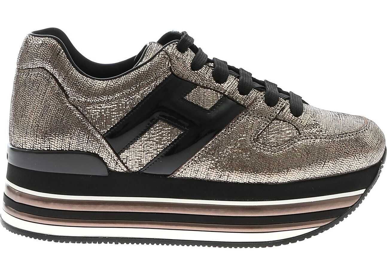 Hogan H473 Sneakers In Bronze Color* Bronze