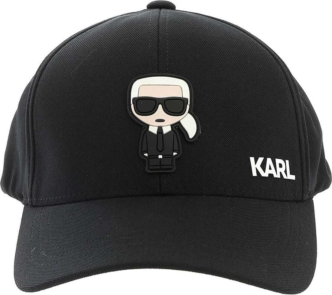 Karl Lagerfeld Basecap Cap In Black Black