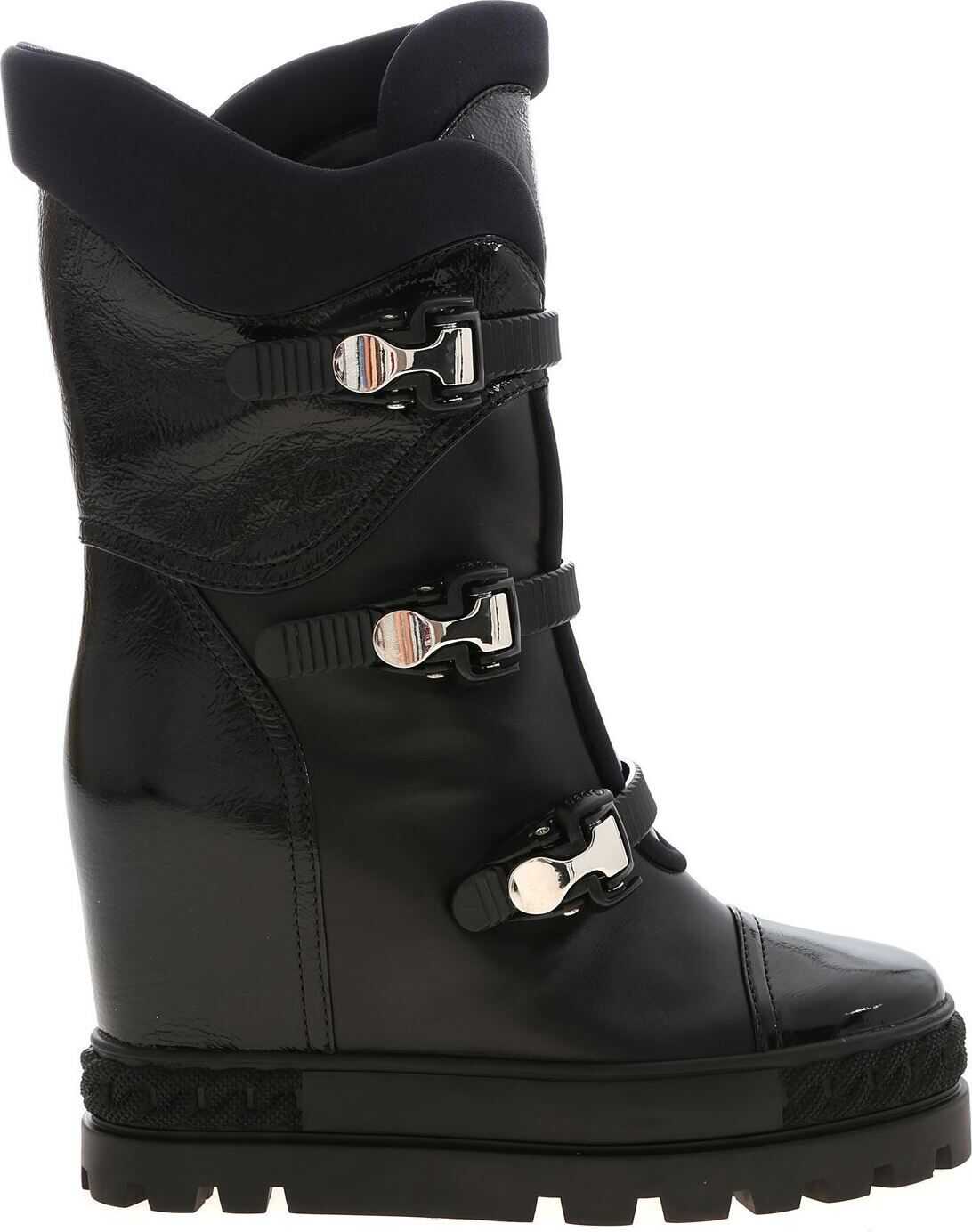 Casadei Boots In Black With Hook Detail* Black