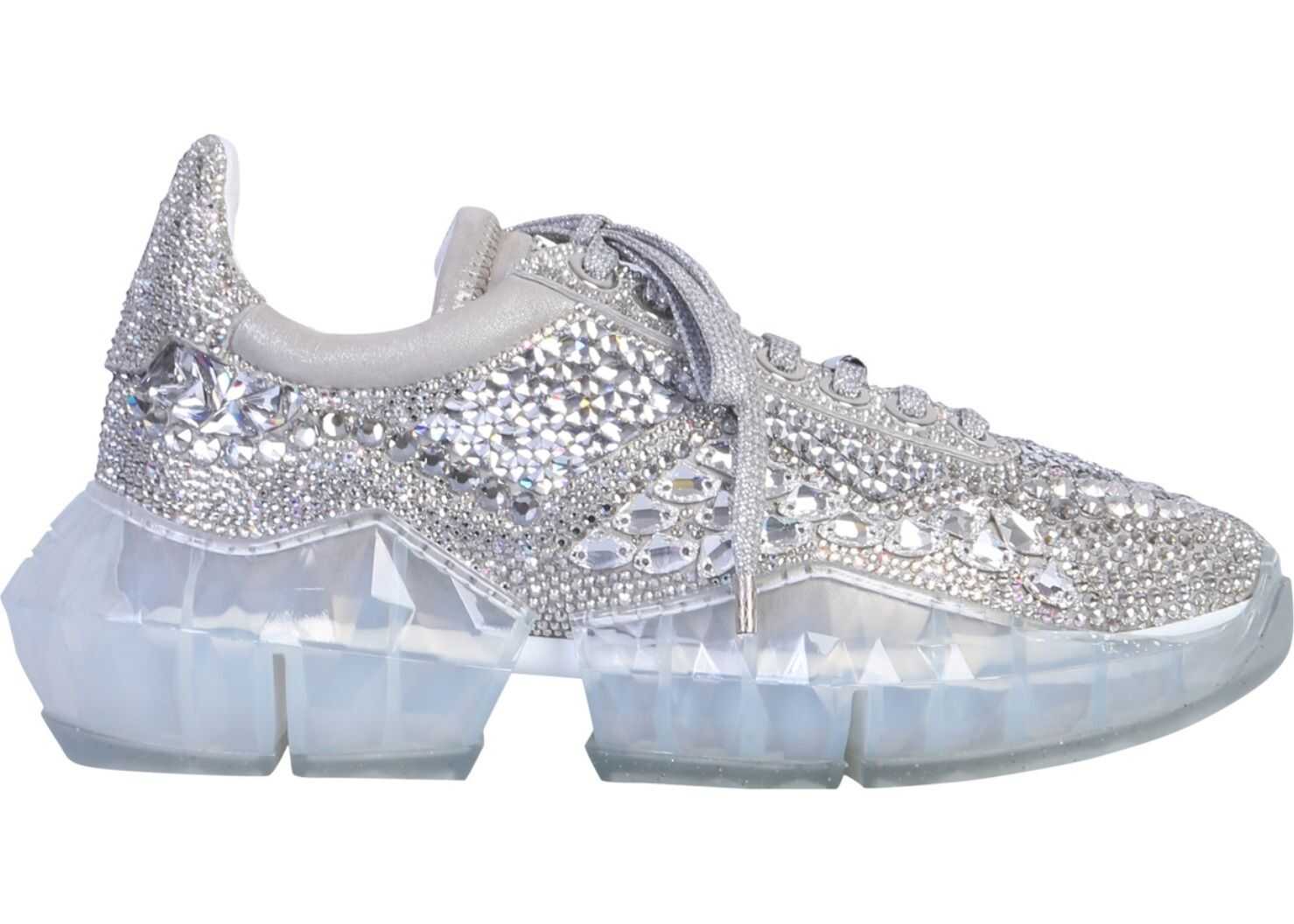 Jimmy Choo Diamond Sneaker SILVER