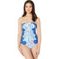 Costume de baie intregi Engineered Hawaiian Bandeau Underwire One-Piece Femei