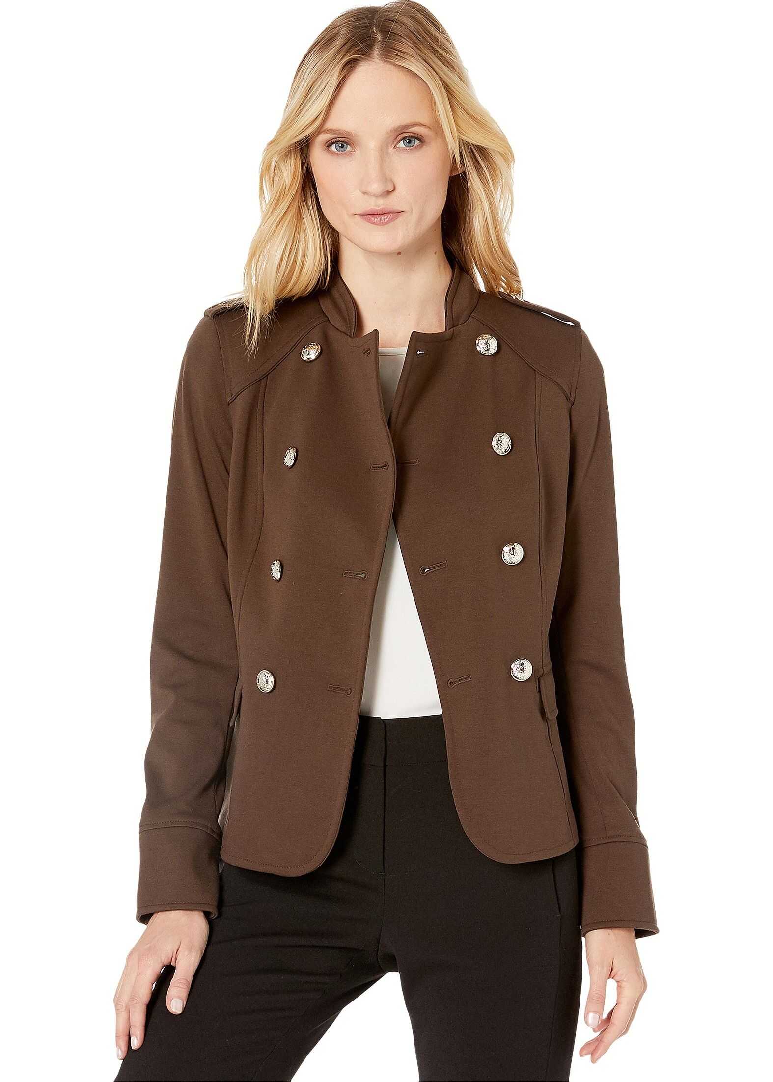 Tommy Hilfiger Open Military Ponte Jacket Teak