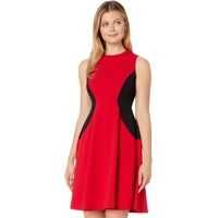Rochii elegante Color Block Fit-and-Flare Dress Femei