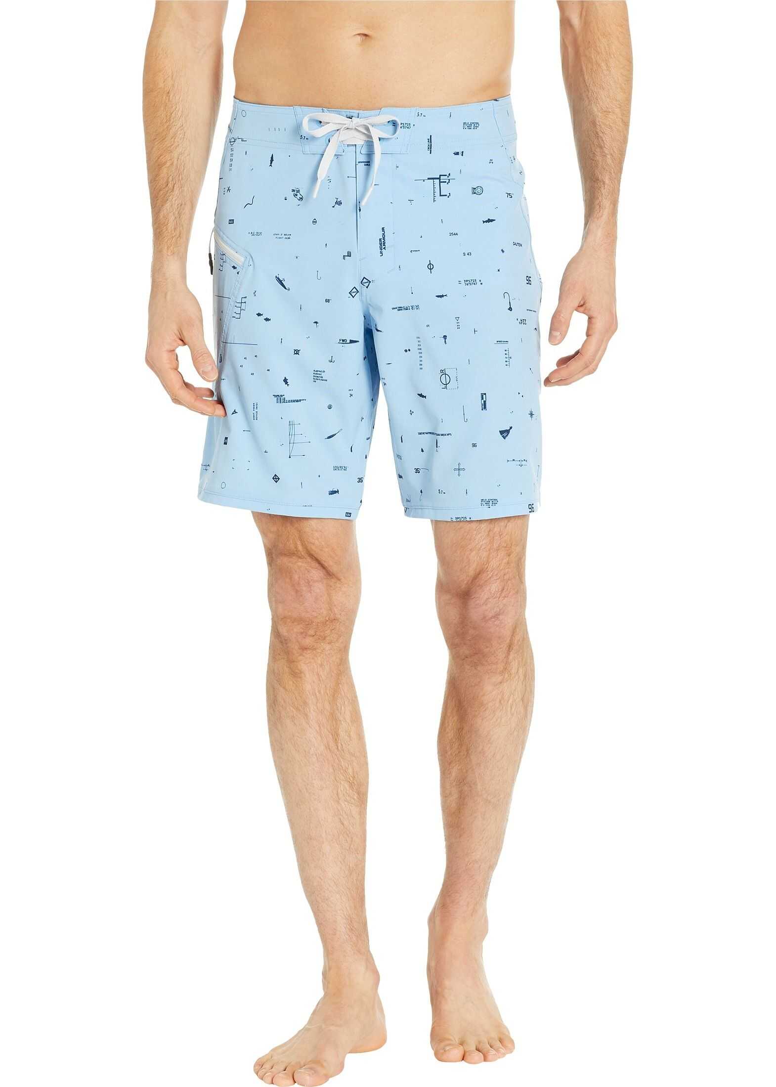 Under Armour Tide Chaser Boardshorts Carolina Blue/Depth Chart Print