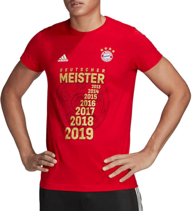 adidas FC Bayern Meister Tee Red