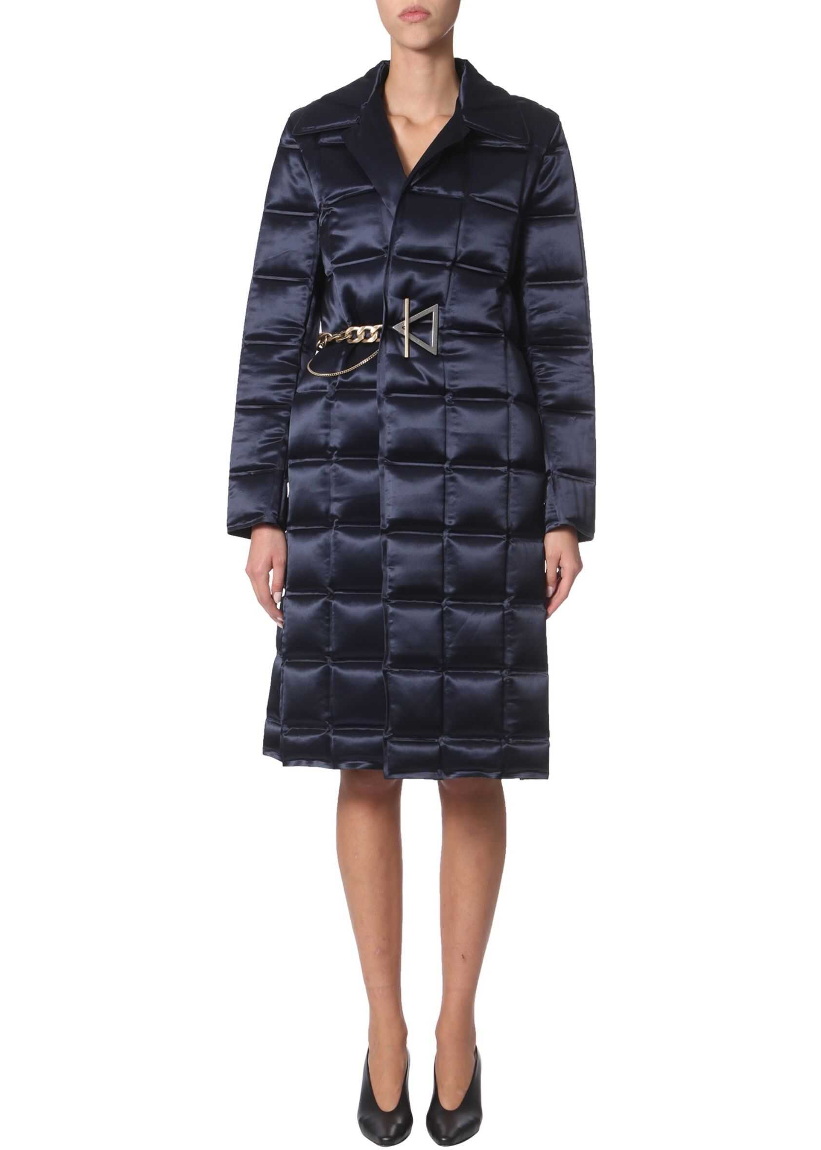 Bottega Veneta Quilted Coat BLUE