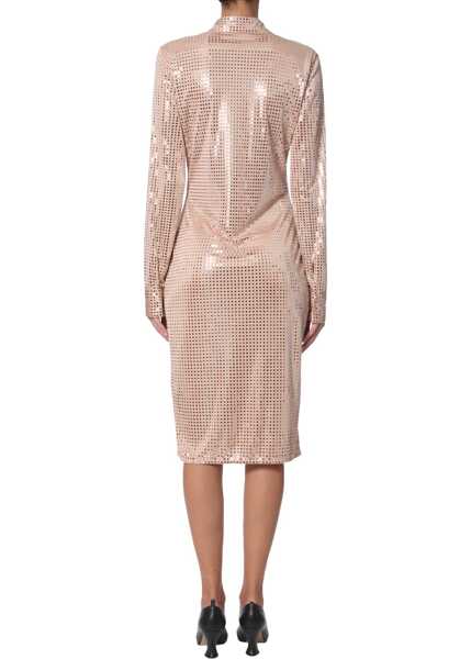 Rochii casual Bottega Veneta Shirt Dress NUDE Femei (BM 7183715) 3