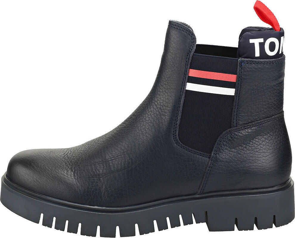 Tommy Jeans Padded Tongue Chelsea Boots In Midnight Navy Navy