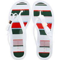 Slapi Suzzip Bow Detail Flip Flop Sandals In White Multicolour Femei