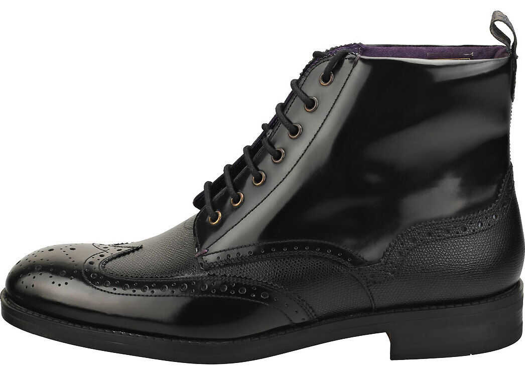 Ted Baker Twrehs Brogue Boots In Black Black