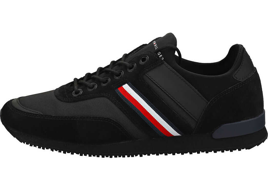 Tommy Hilfiger Iconic Sock Runner Casual Trainers In Black Black