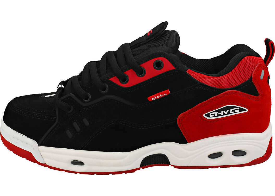 Globe Ct-Iv Classic Skate Trainers In Black White Red Black