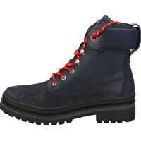 Ghete Sporty Outdoor Lace Up Bootie Casual Boots In Navy Femei