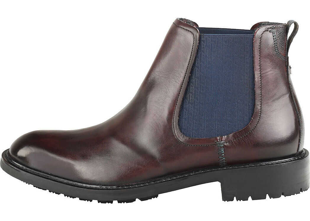 Ted Baker Warkrr Chelsea Boots In Dark Red Red