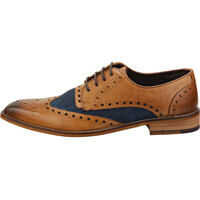 Pantofi eleganti William Derby Brogue Shoes In Tan Blue Barbati