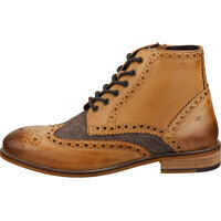 Ghete Gatsby Six Eyelet Brogue Boots In Tan Brown Barbati